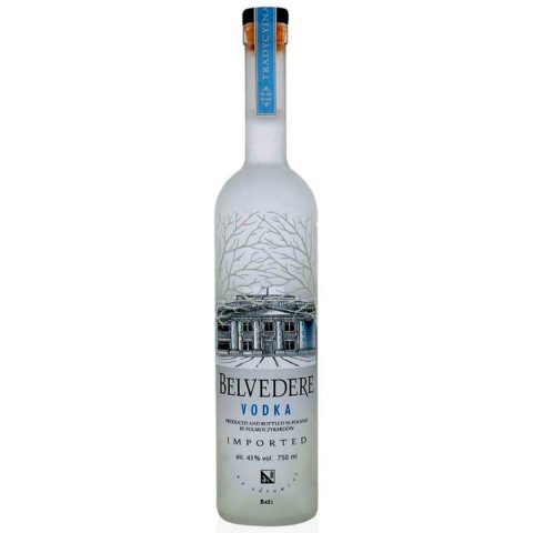 bottle of Belvedere Vodka