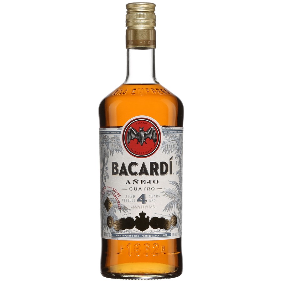 Bacardi Anejo Cuatro 4 year 750ml | Woodstock Liquors